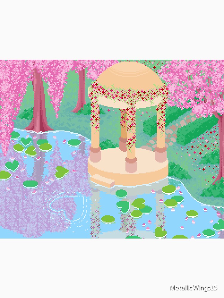 Valentine's Lake Pixel Art by MetallicWings15 T-Shirts, Hoodie, Sweatshirt | BlankRebels.com (Image 3)