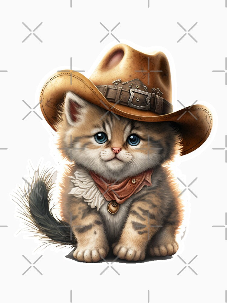 cowboy cat by Ahmed farouk T-Shirts, Hoodie, Sweatshirt | BlankRebels.com (Image 3)