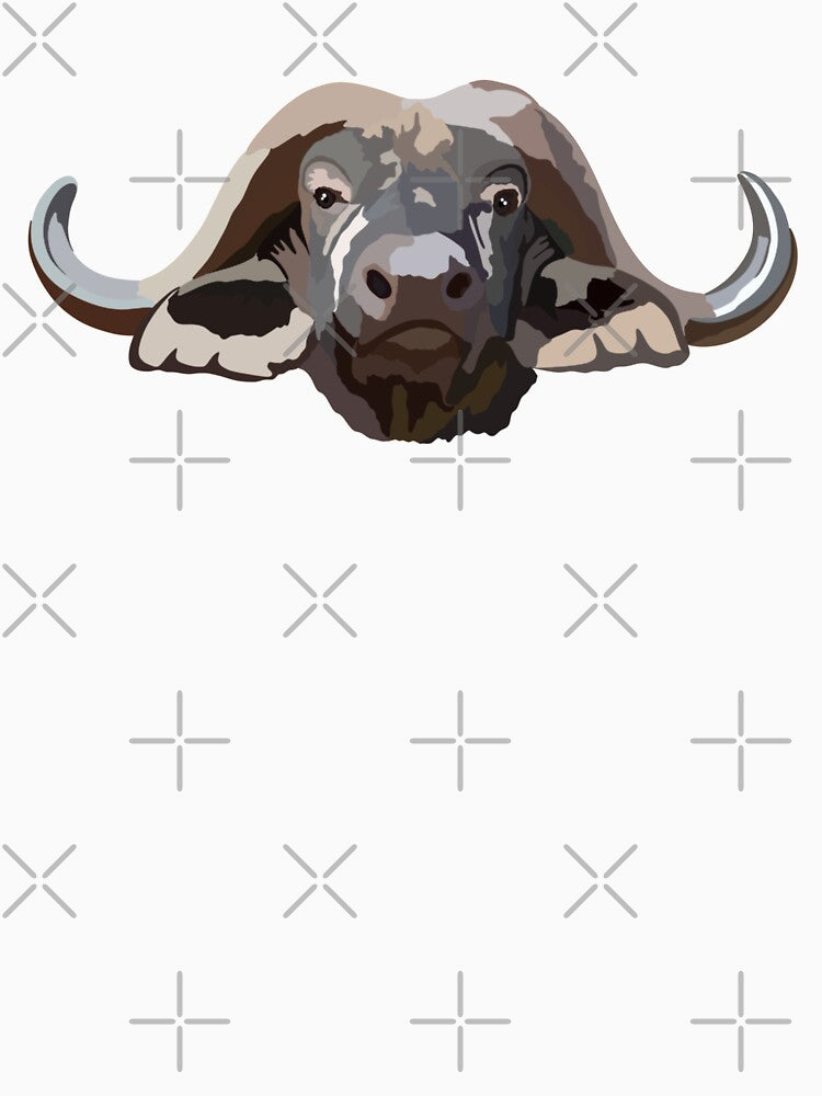 C is for Cape Buffalo ,Cape Buffalo Artwork – Powerful African Wildlife Illustration and Nature Design by... (Image 3)