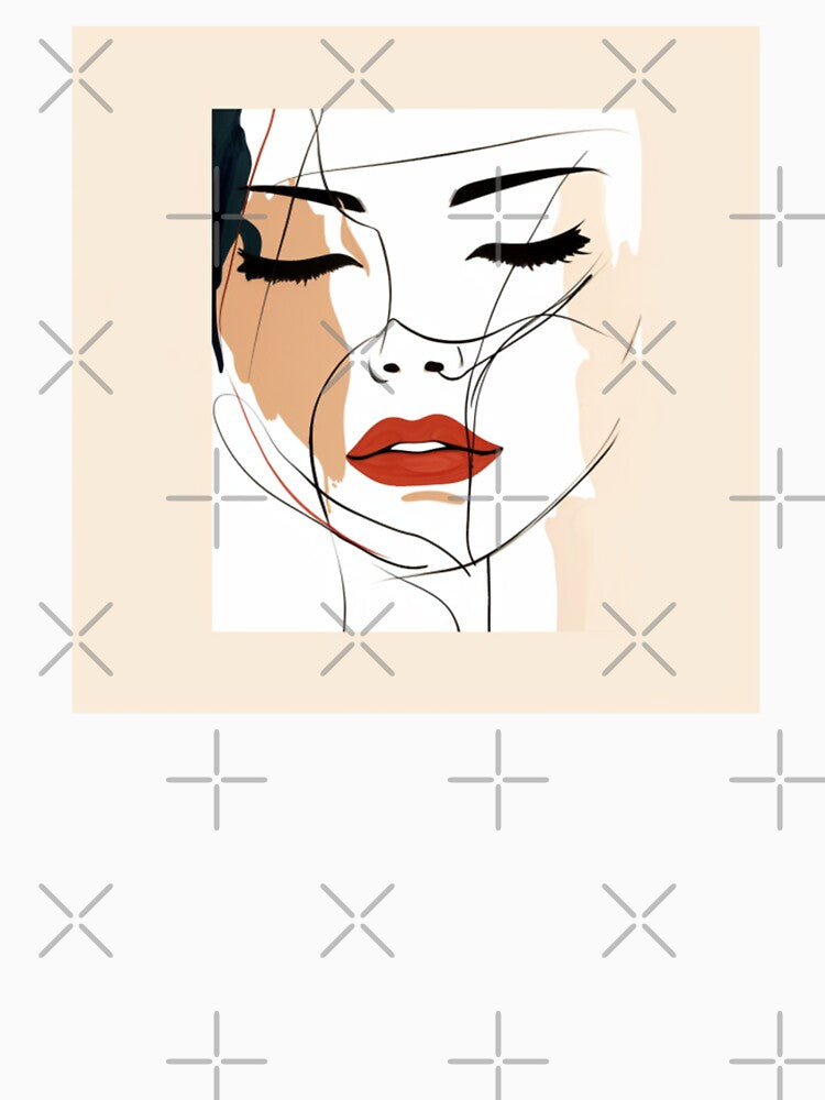 Line Art : Face by Reveriememory T-Shirts, Hoodie, Sweatshirt | BlankRebels.com (Image 3)