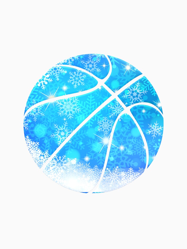 Abstract Basketball Design - Motivational Sports - Winter Snow Light Blue by Gaming x Sports T-Shirts, Hoodie,... (Image 3)
