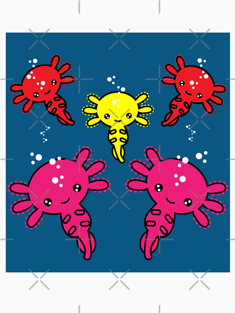 Funny Axototl Salamander - Aquarium shirts - Amphibians - Cute Funny Pets (Image 3)