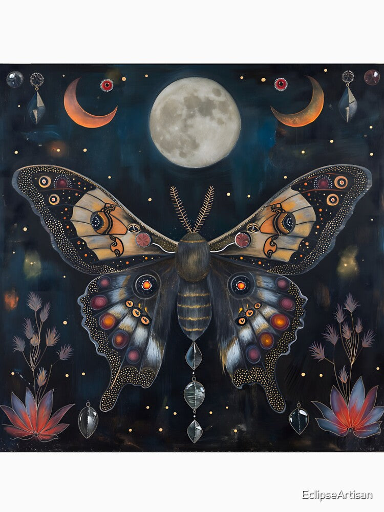 Mystic Moth: A Tapestry of Night and Nature by EclipseArtisan T-Shirts, Hoodie, Sweatshirt | BlankRebels.com (Image 2)