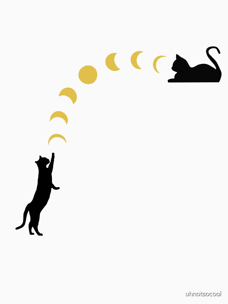 Cats Playing with the Moon Phases by uhnotsocool T-Shirts, Hoodie, Sweatshirt | BlankRebels.com (Image 3)