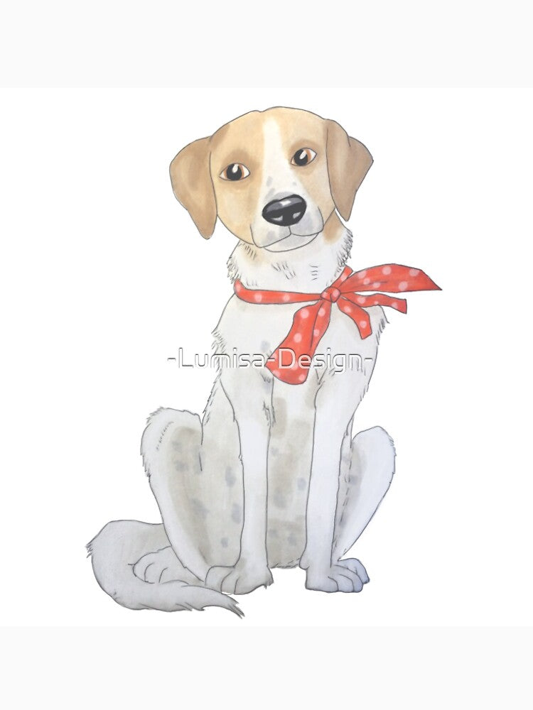 Cute dog with bow by -Lumisa-Design-