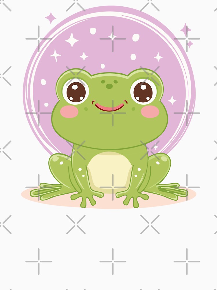 Kawaii Frog – Cute Green Frog Art by Rocamisetas T-Shirts, Hoodie, Sweatshirt | BlankRebels.com (Image 3)