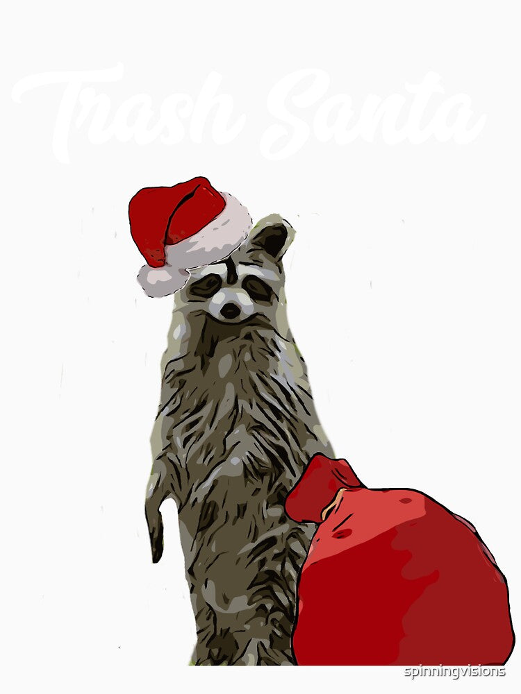 Trash Santa Funny Raccoon Shirt T-Shirts, Hoodie, Sweatshirt