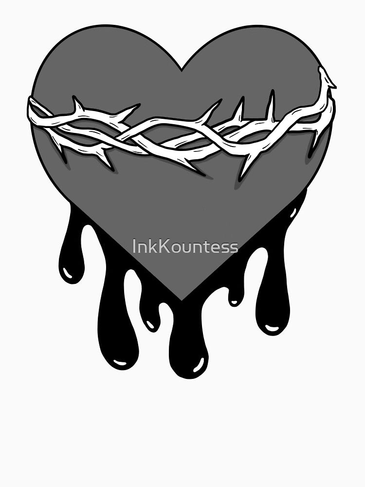 Dark heart by InkKountess T-Shirts, Hoodie, Sweatshirt | BlankRebels.com (Image 3)