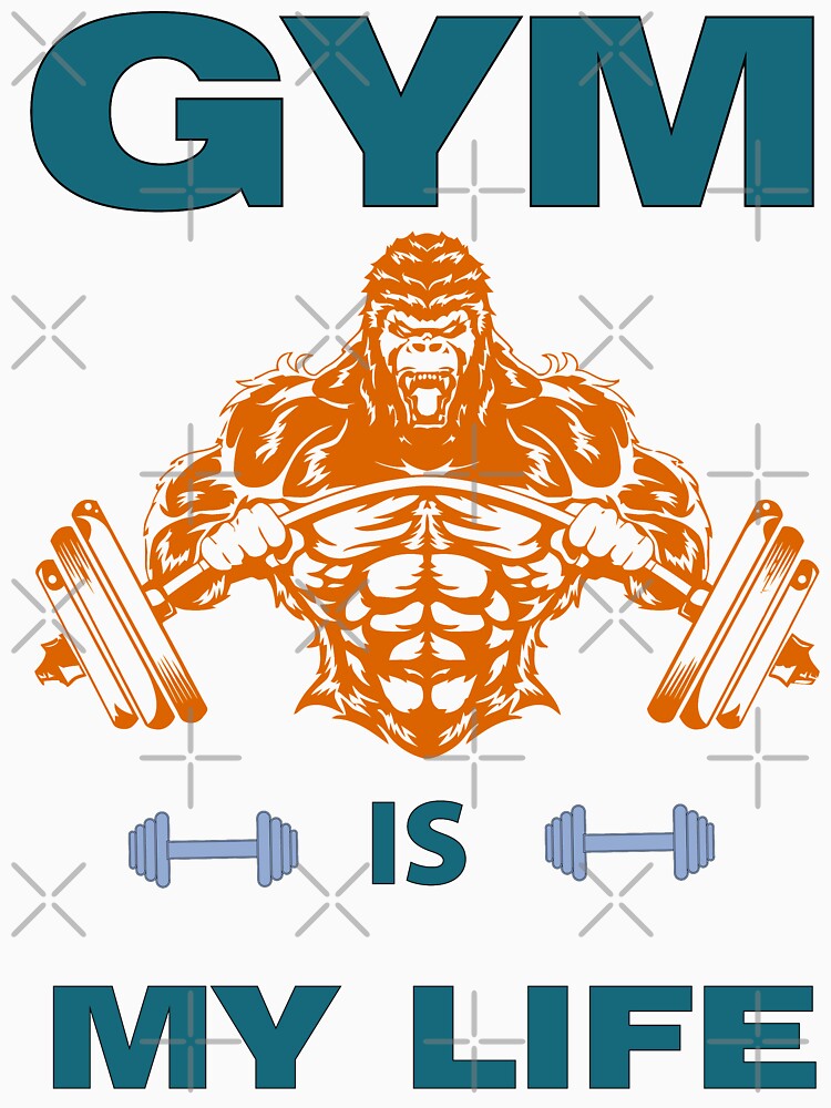 Gym is mmy life by Desibeau T-Shirts, Hoodie, Sweatshirt | BlankRebels.com (Image 3)