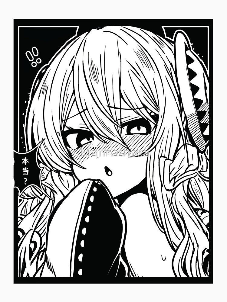 Manga Panel Waifu "Hontou?" T-Shirts, Hoodie, Sweatshirt