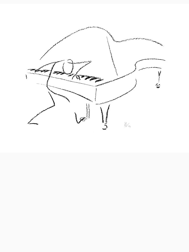 An improvised impression of jazz pianist Keith Jarrett by Asterisk-a