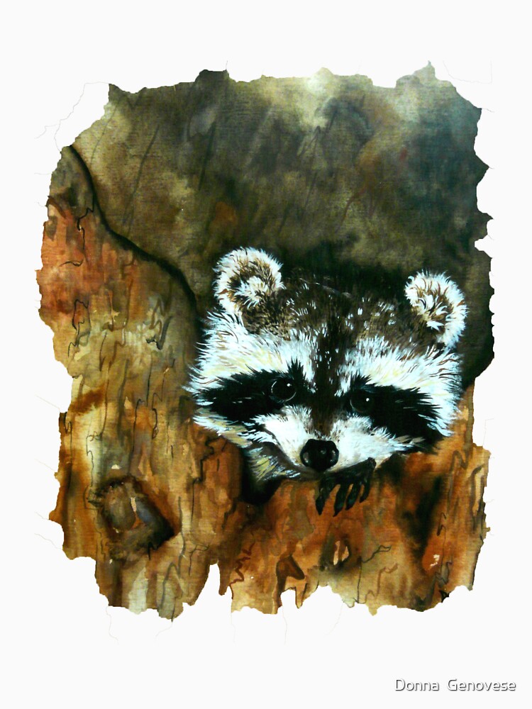 Curious Raccoon by Donna Genovese T-Shirts, Hoodie, Sweatshirt | BlankRebels.com (Image 3)