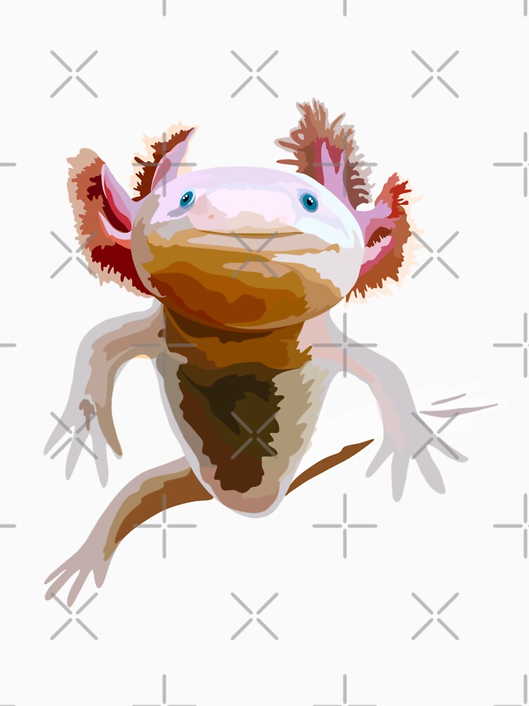 A is for Axolotl, Axolotl Illustration – Unique and Charming Aquatic Amphibian Artwork by PrettylittlepastelUk... (Image 3)