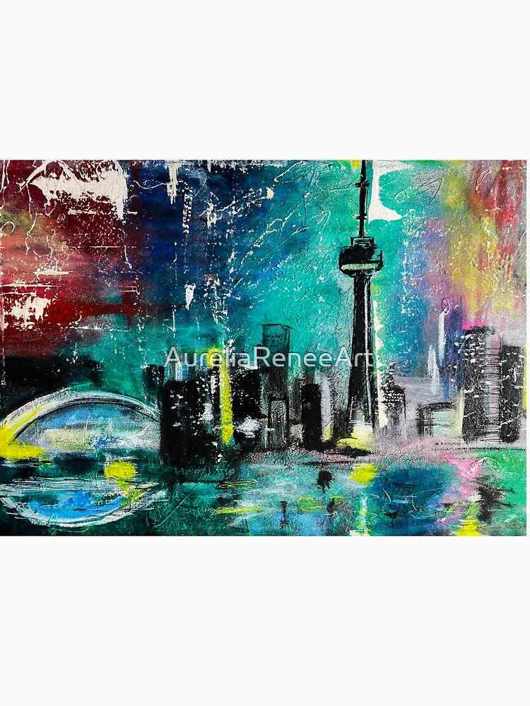 Toronto "Colour Me 6ix" Abstract Painting by AureliaReneeArt T-Shirts, Hoodie, Sweatshirt | BlankRebels.com (Image 3)