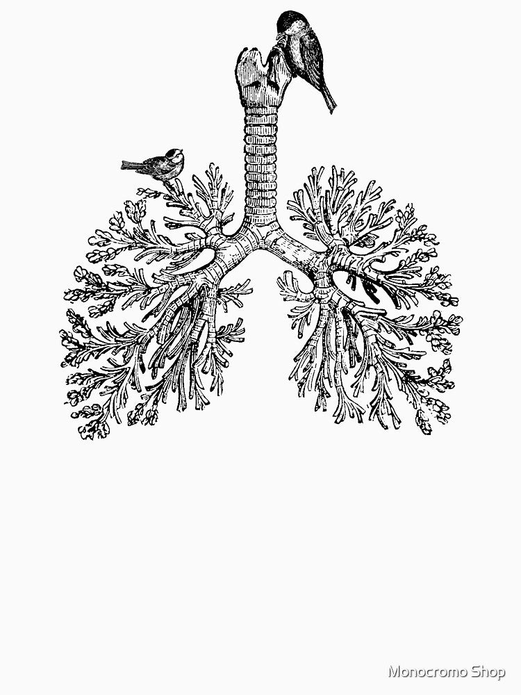 Just Breathe Life Lungs Birds Nature by Monocromo Shop T-Shirts, Hoodie, Sweatshirt | BlankRebels.com (Image 3)