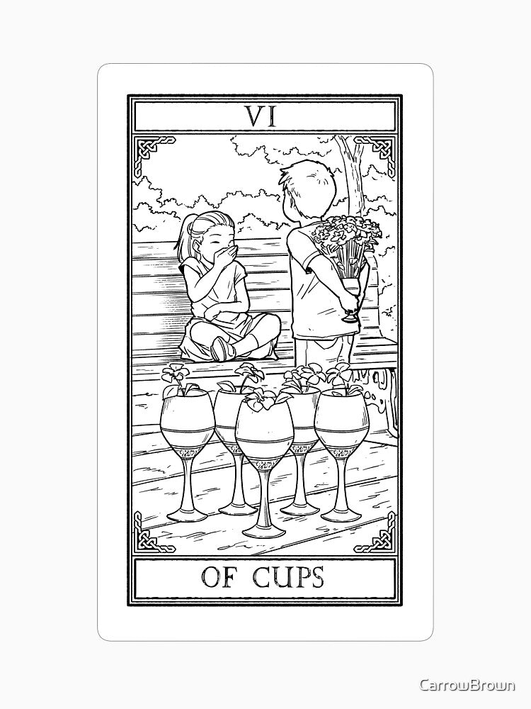 Carrow's Tarot - Six of Cups by CarrowBrown T-Shirts, Hoodie, Sweatshirt | BlankRebels.com (Image 3)