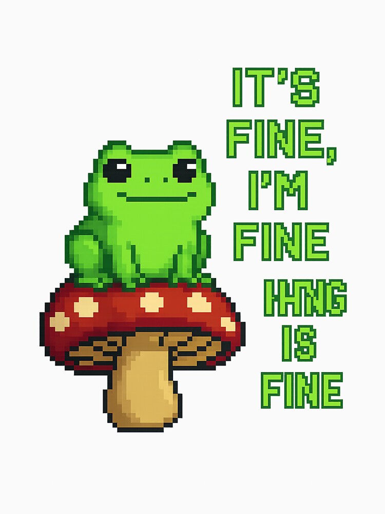 ’S Fine I’M Fine Frog Mushroom T-Shirts, Hoodie, Sweatshirt