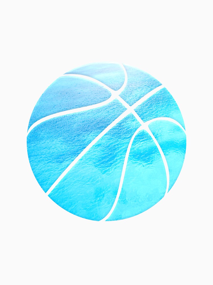 Abstract Basketball Design - Motivational Sports - Sky Blue Watercolor by Gaming x Sports T-Shirts, Hoodie,... (Image 3)