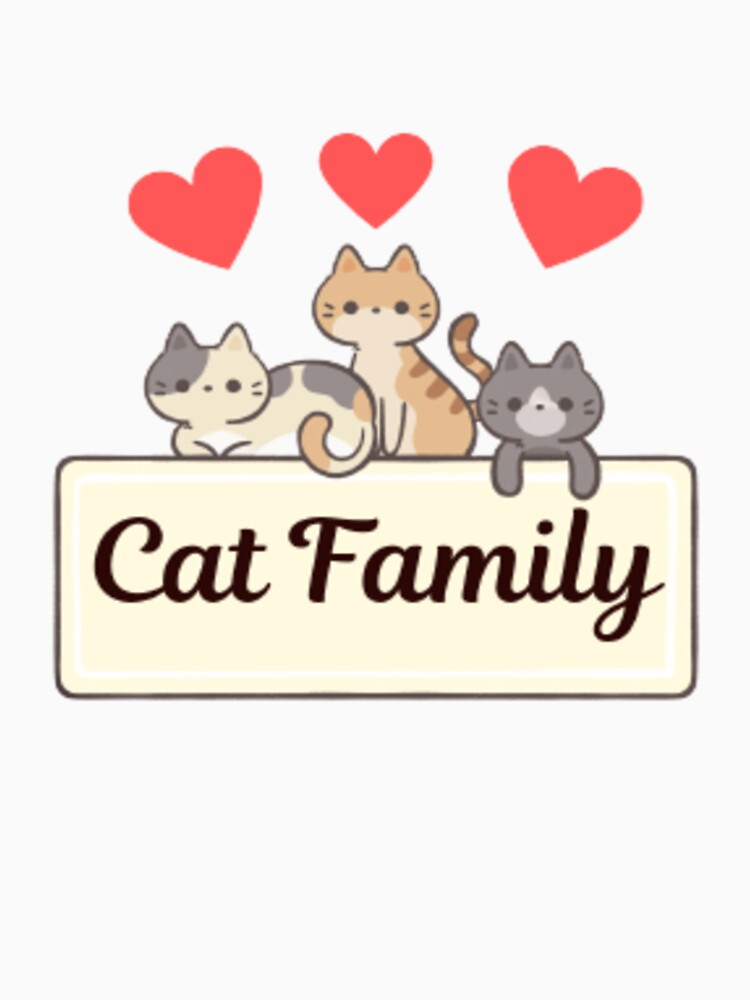 Cat Family - cat lovers by AnimalWorldArtt T-Shirts, Hoodie, Sweatshirt | BlankRebels.com (Image 3)