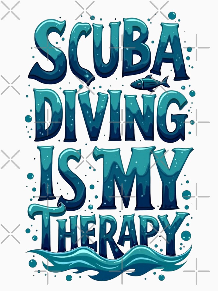 Scuba Diving Is My Therapy by Dago345 T-Shirts, Hoodie, Sweatshirt | BlankRebels.com (Image 3)
