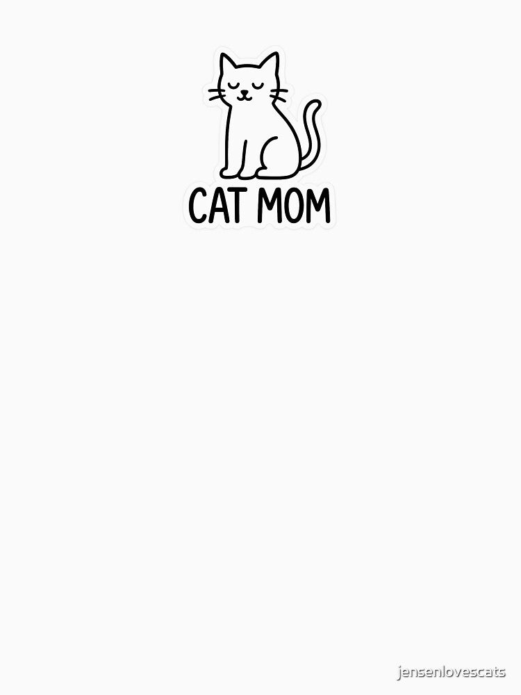 Cat Mom Sticker by jensenlovescats T-Shirts, Hoodie, Sweatshirt | BlankRebels.com (Image 3)