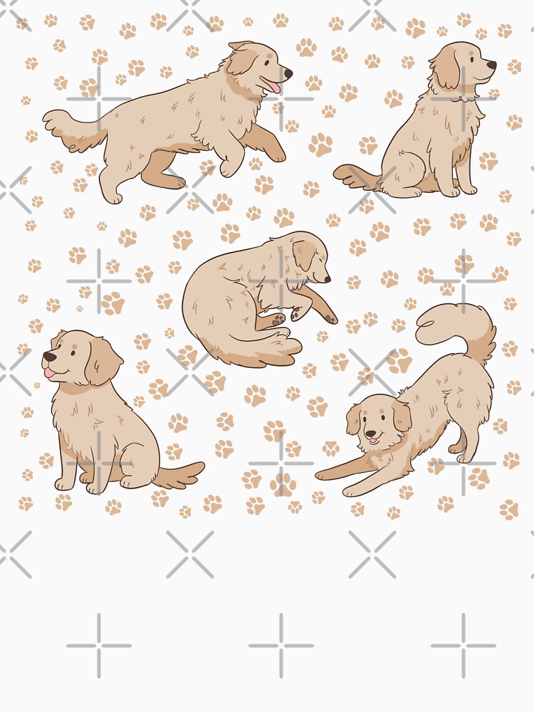 Light Golden Retriever dog pack by Yaragold T-Shirts, Hoodie, Sweatshirt | BlankRebels.com (Image 3)