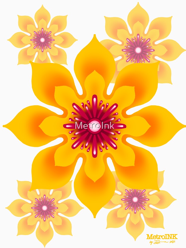 Yellow Flowers by MetroInk T-Shirts, Hoodie, Sweatshirt | BlankRebels.com (Image 3)