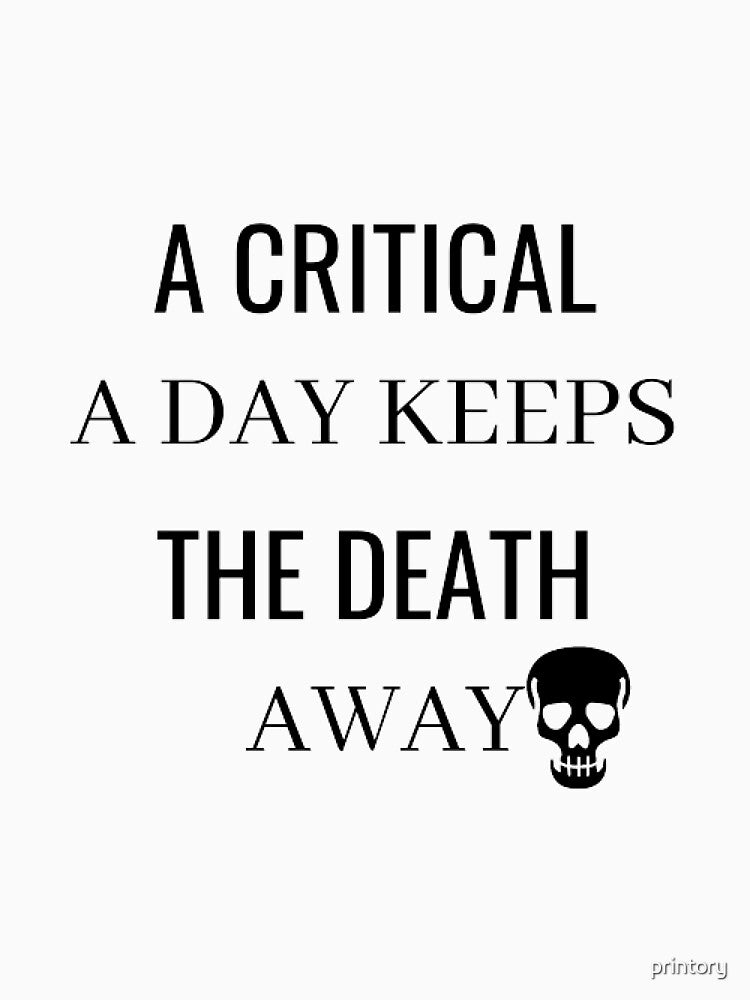 A Critical A Day Keeps The Death Away by printory T-Shirts, Hoodie, Sweatshirt | BlankRebels.com (Image 3)