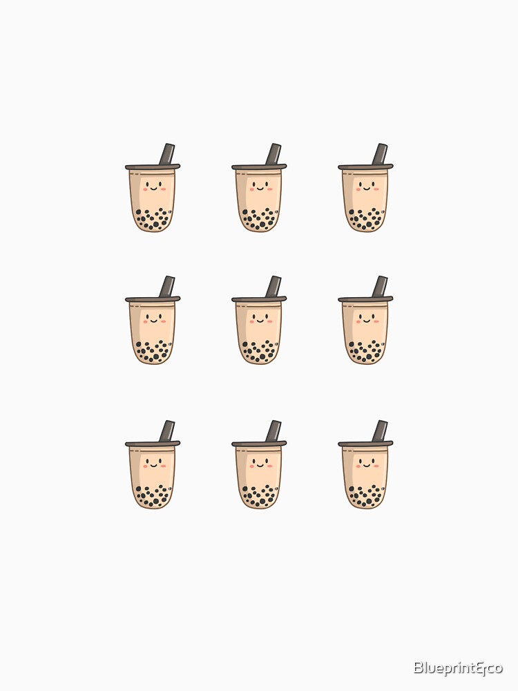 Smiling Bubble Tea Sticker Sheet – Cute Kawaii Boba Vibes by Blueprint&co T-Shirts, Hoodie, Sweatshirt (Image 3)