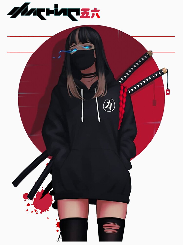 Urban Japanese Cyberpunk Girl Vaporwave anime manga by ANIME MANGA CARTOON ★★★★★ T-Shirts, Hoodie, Sweatshirt (Image 3)