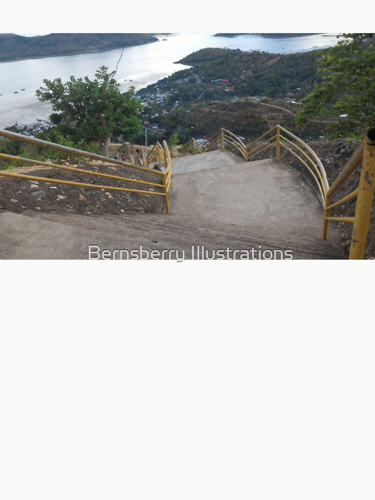 A View from the Top after Hundreds of Steps by Bernsberry Illustrations T-Shirts, Hoodie, Sweatshirt |... (Image 2)