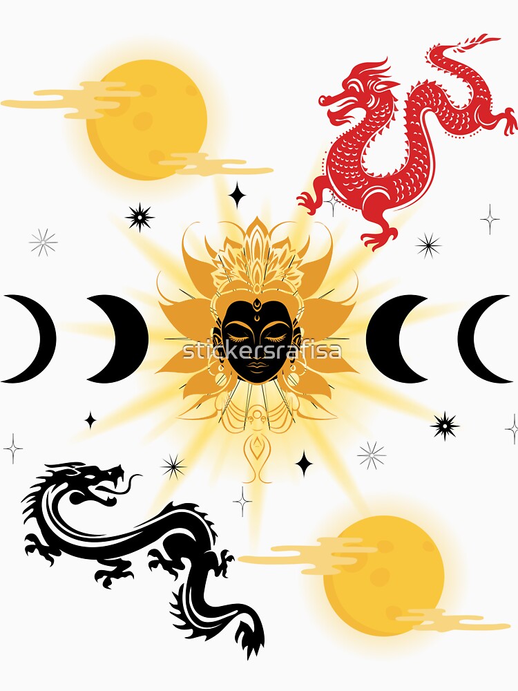 MYSTIC LUNAR GODDESS by stickersrafisa T-Shirts, Hoodie, Sweatshirt | BlankRebels.com (Image 3)