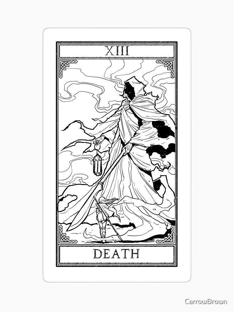 Carrow's Tarot - Death by CarrowBrown T-Shirts, Hoodie, Sweatshirt | BlankRebels.com (Image 3)