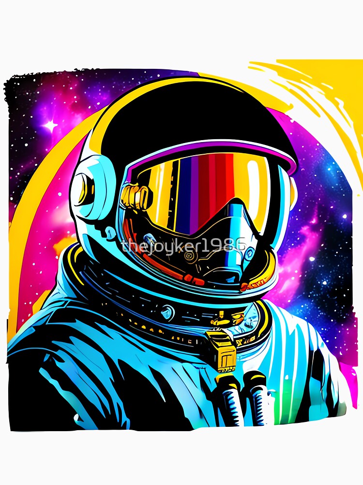 Pop Art Style Sci Fi Galaxy Astronaut Drawing by thejoyker1986 T-Shirts, Hoodie, Sweatshirt | BlankRebels.com (Image 3)