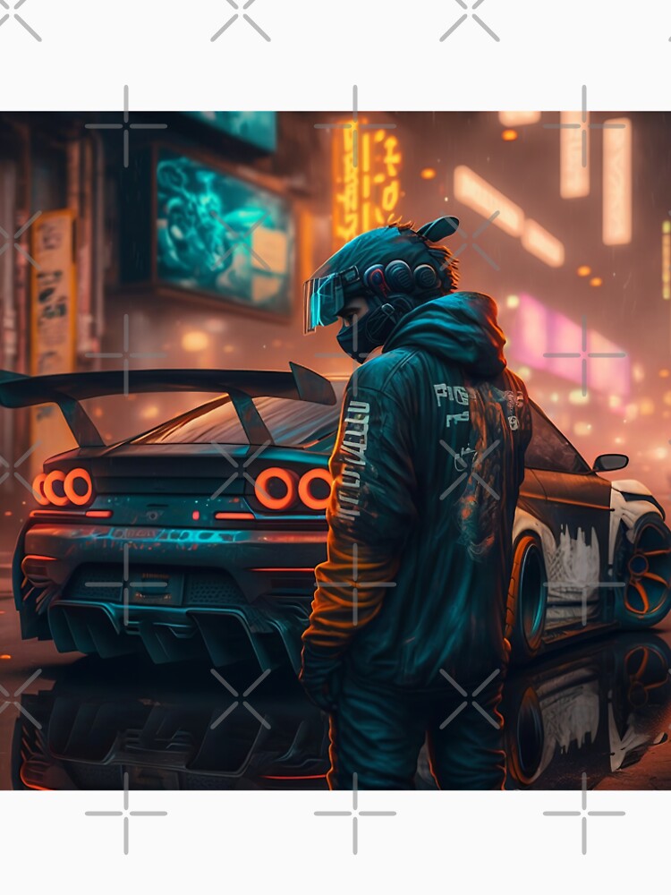 Nissan 180sx Cyberpunk by CyberPsychosis T-Shirts, Hoodie, Sweatshirt | BlankRebels.com (Image 2)