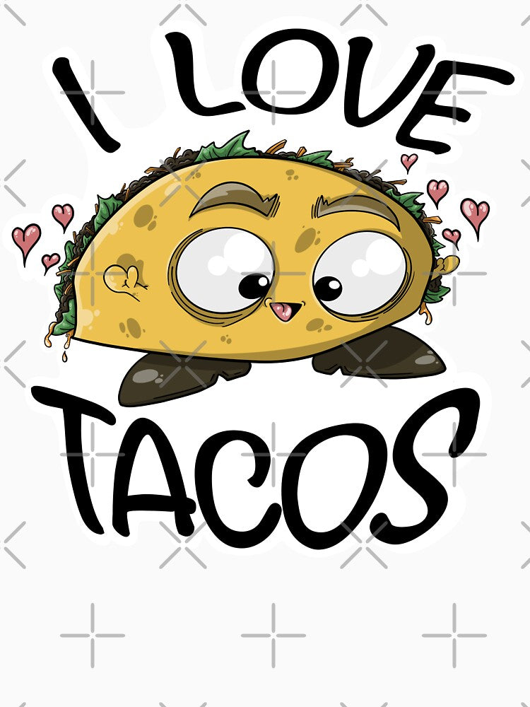 I Love Tacos - Cute Food by TheGusDesigns T-Shirts, Hoodie, Sweatshirt | BlankRebels.com (Image 3)