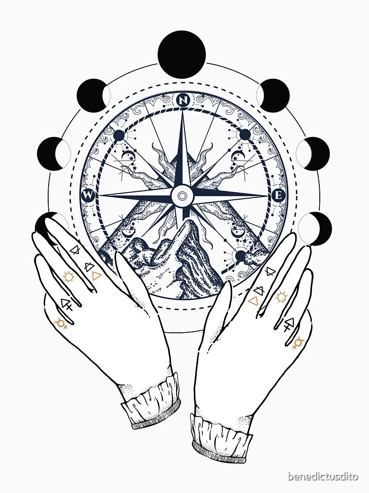 Boho Navigator Hand by benedictusdito T-Shirts, Hoodie, Sweatshirt | BlankRebels.com (Image 3)