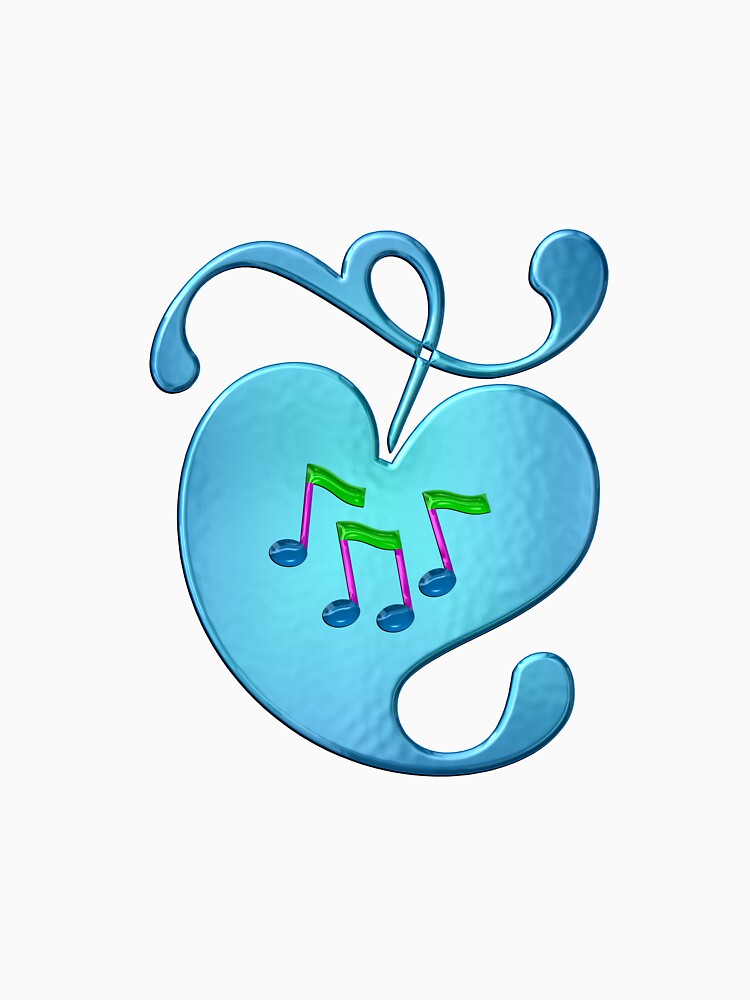 Music Notes In Heart by CoolDoodles T-Shirts, Hoodie, Sweatshirt | BlankRebels.com (Image 3)