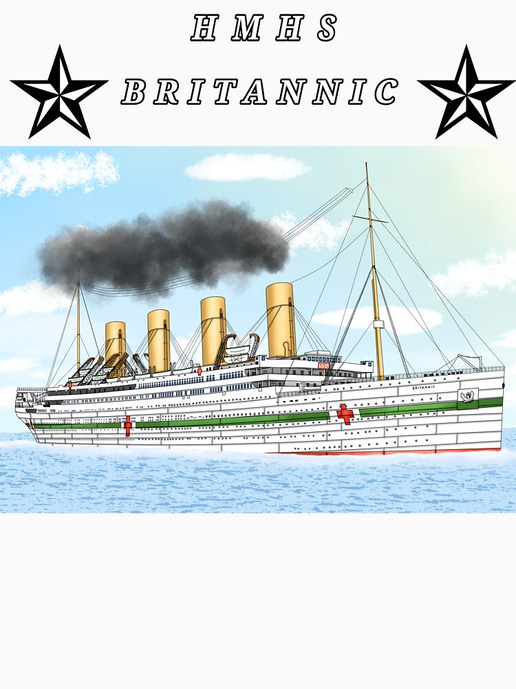 HMHS Britannic by Shipspotter Stahl T-Shirts, Hoodie, Sweatshirt | BlankRebels.com (Image 3)