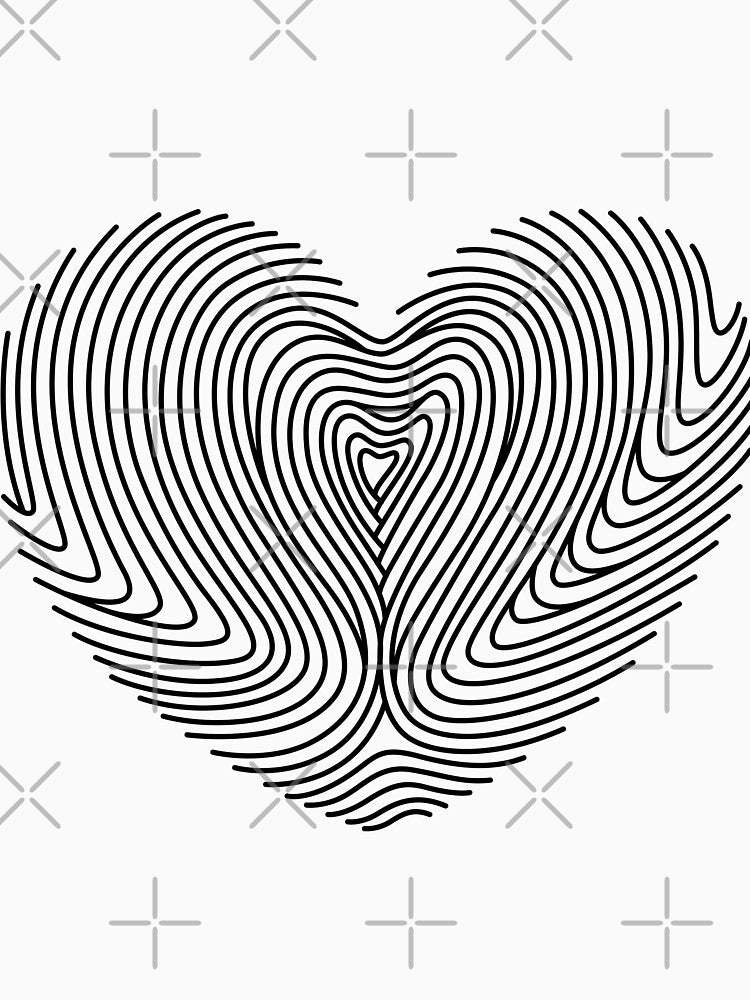 Finger printing heart black colour by sheelashop T-Shirts, Hoodie, Sweatshirt | BlankRebels.com (Image 3)