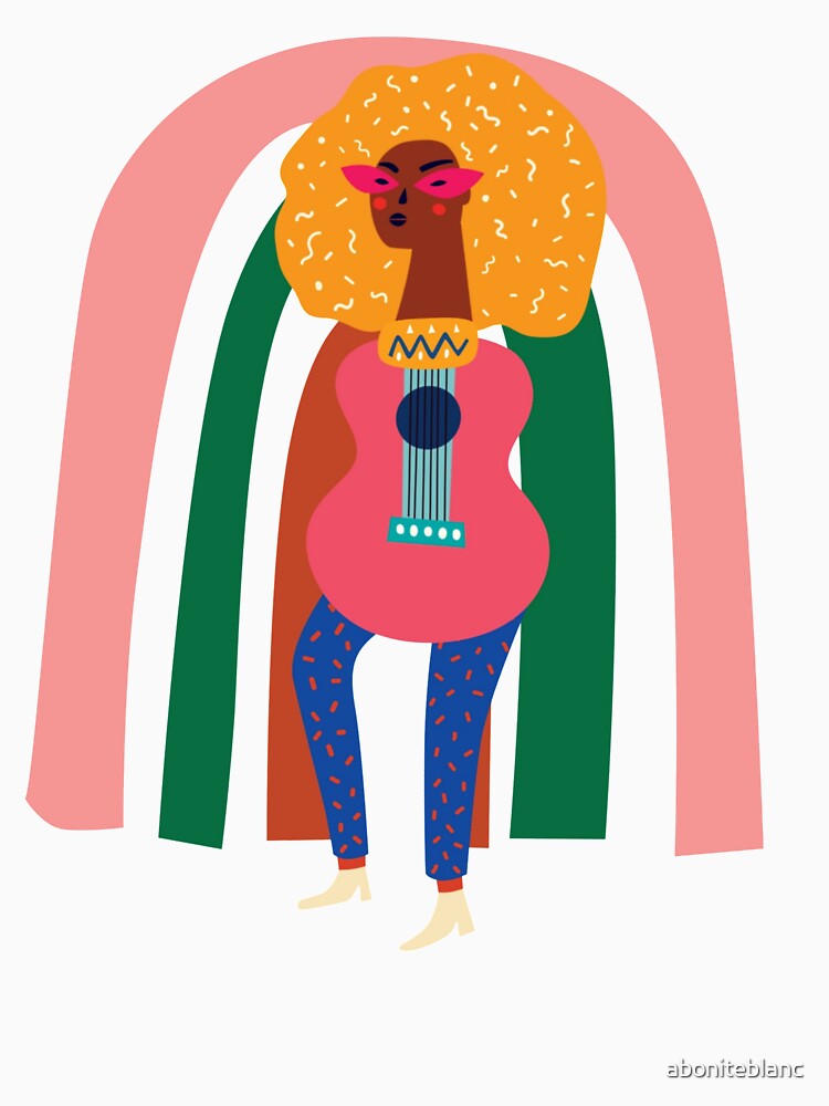 Guitar Girl by aboniteblanc T-Shirts, Hoodie, Sweatshirt | BlankRebels.com (Image 3)