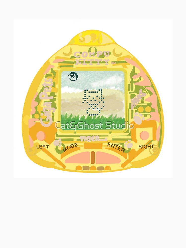 Giga Pet Nostalgic Illustration by Cat&Ghost Studio T-Shirts, Hoodie, Sweatshirt | BlankRebels.com (Image 3)