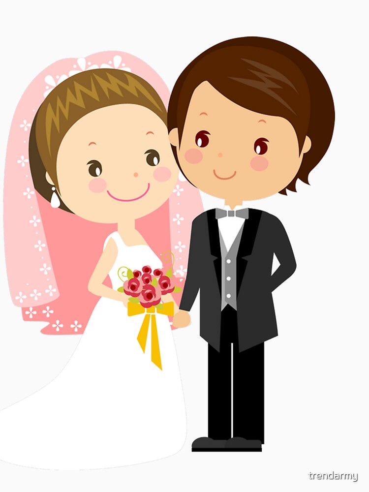 Adorable Just Married Couple in Love by trendarmy T-Shirts, Hoodie, Sweatshirt | BlankRebels.com (Image 3)
