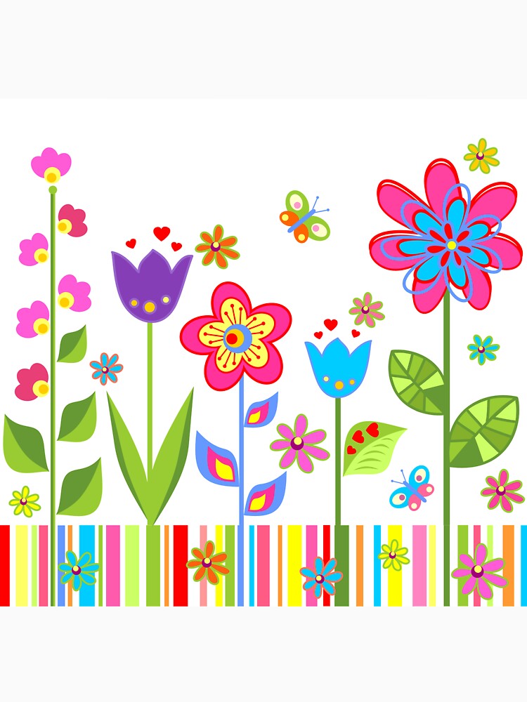 Multicolored Floral Garden Merchandise by cindyfordyce T-Shirts, Hoodie, Sweatshirt | BlankRebels.com (Image 3)