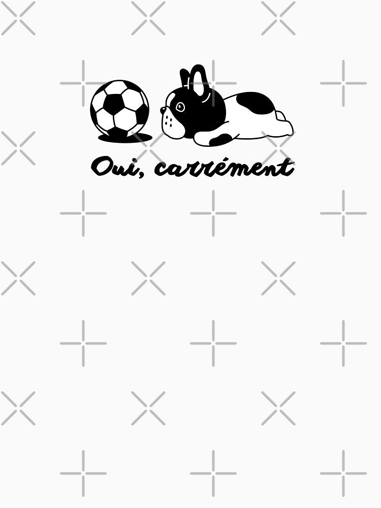 French Bulldog Soccer Fan Frenchie Soccer Ball Art by PickInsight