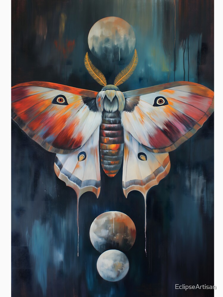 Lunar Guardian: The Moth's Cosmic Voyage by EclipseArtisan T-Shirts, Hoodie, Sweatshirt | BlankRebels.com (Image 2)