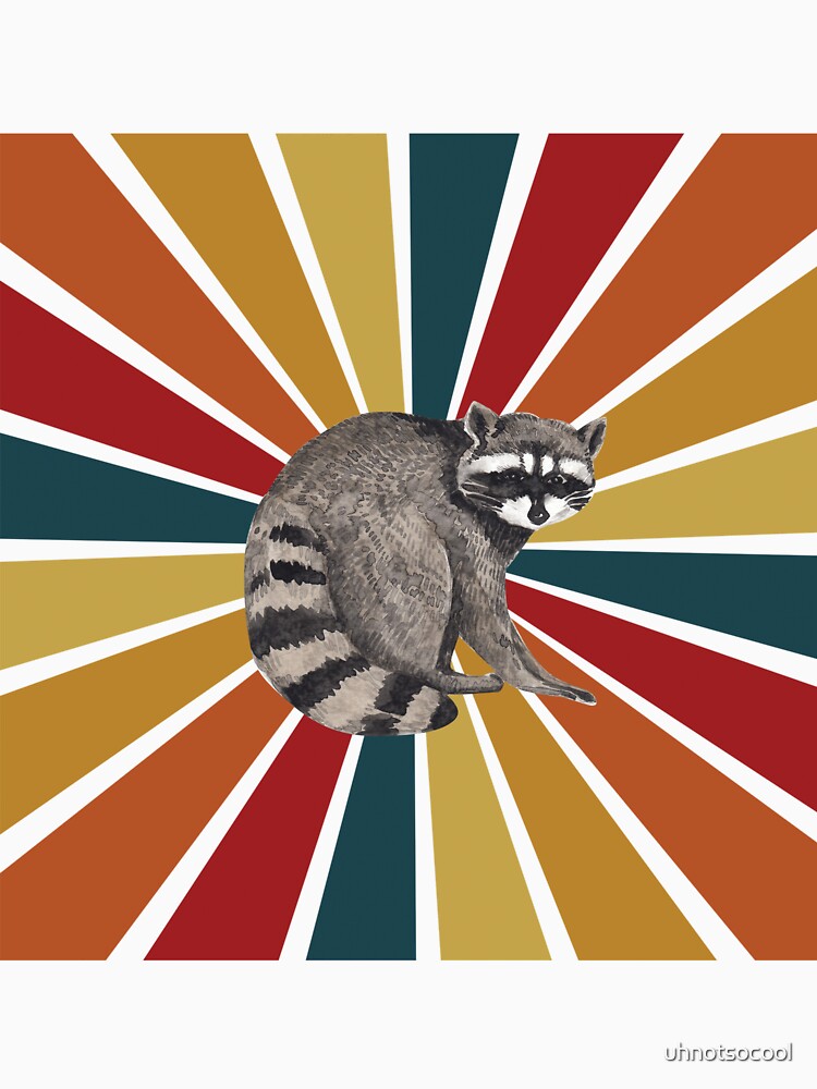 Raccoon Sunburst Design, Super Raccoon Design by uhnotsocool T-Shirts, Hoodie, Sweatshirt | BlankRebels.com (Image 3)