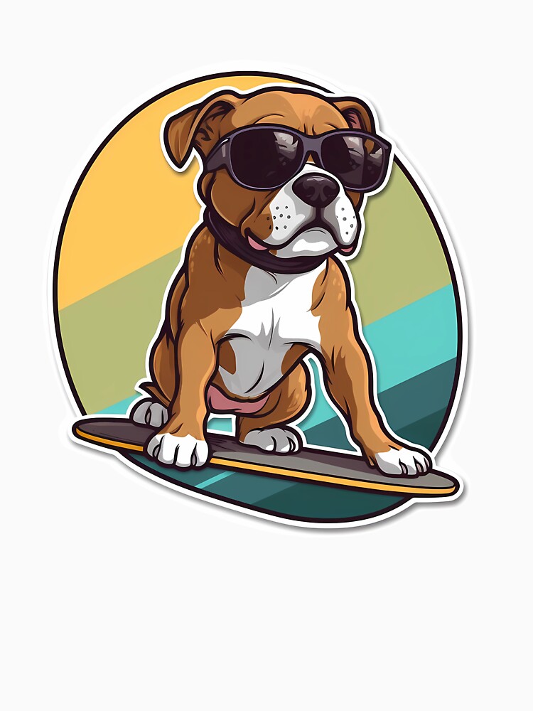 Skateboard Staffordshire Bull Terrier by Jdelgado813 T-Shirts, Hoodie, Sweatshirt | BlankRebels.com (Image 3)