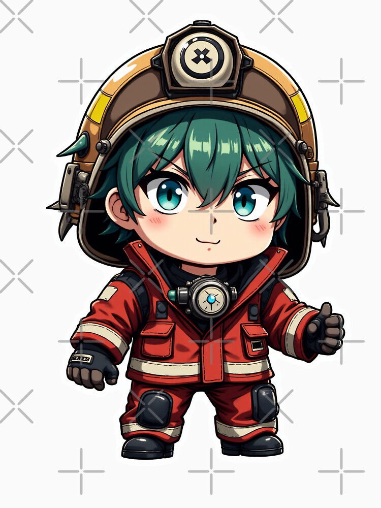 Anime Fireman - Flame Tamer with Heart - A Hero in Every Way by  VectorArtFactory