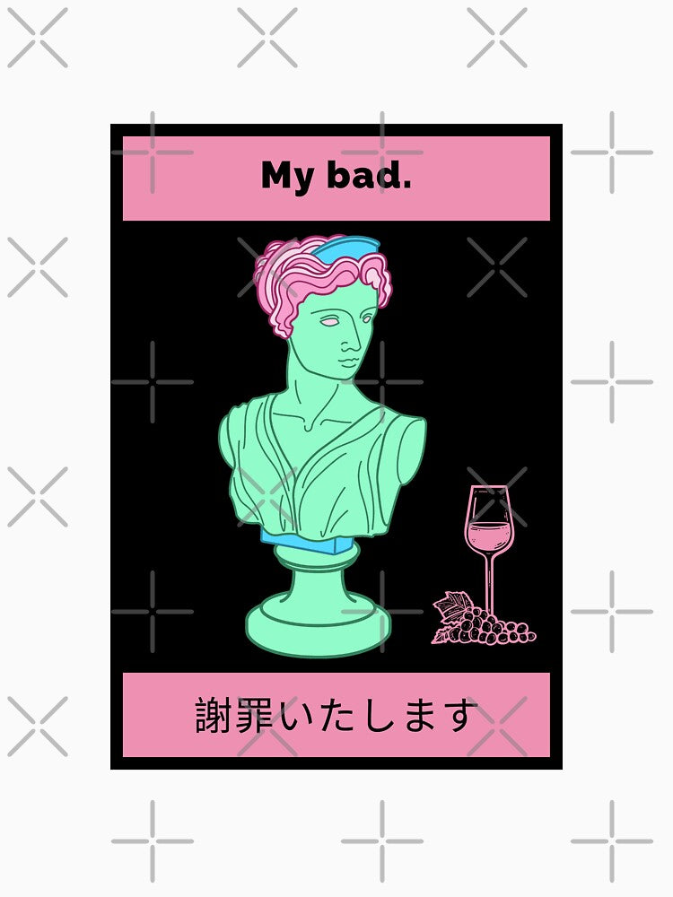 My bad-Vaporwave by thefakeapparel T-Shirts, Hoodie, Sweatshirt | BlankRebels.com (Image 3)